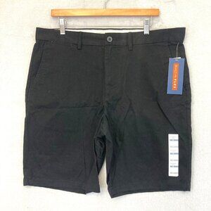 NWT Old Navy Ultimate Slim Mens Chino Shorts Size 36 Black Knee Stretch Flat